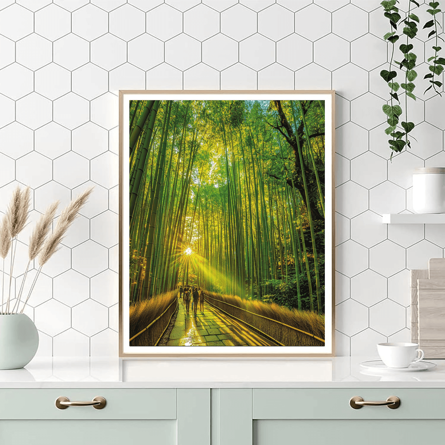 Arashiyama Bamboo Grove - Japan DIY Paint By Numbers