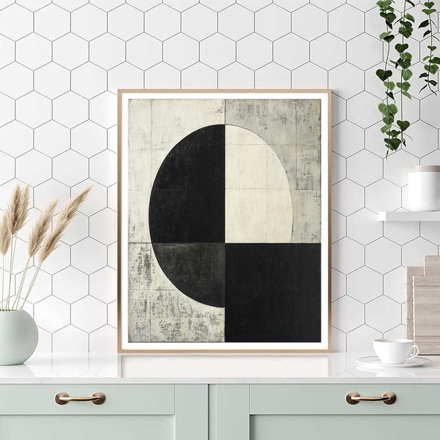 Kazimir Malevich Inspired Symbolic Simplicity  Numbered Painting Kits