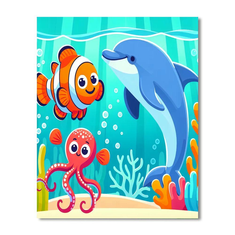 Lively Aquarium World Paint By Color