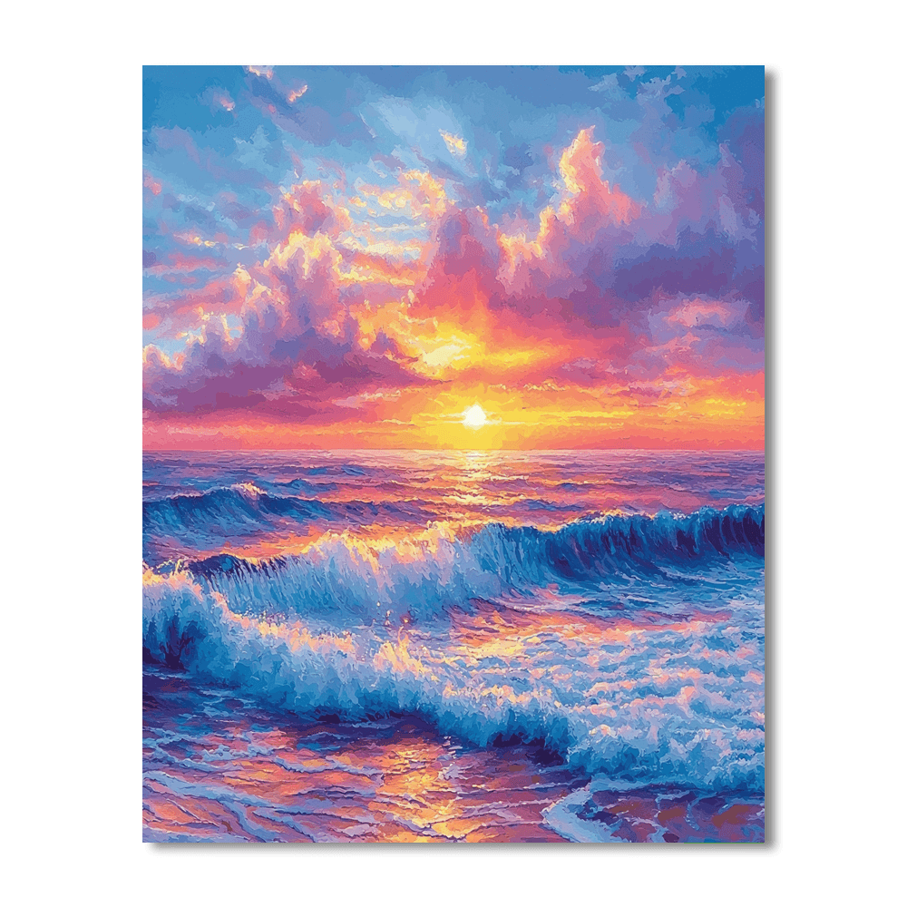 Claude Monet Inspired Glistening Sunsets  Paint By Numbers