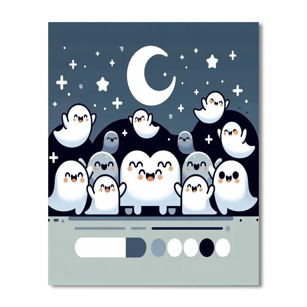 Giggling Ghosts Festivity Paint By Numbers Kits