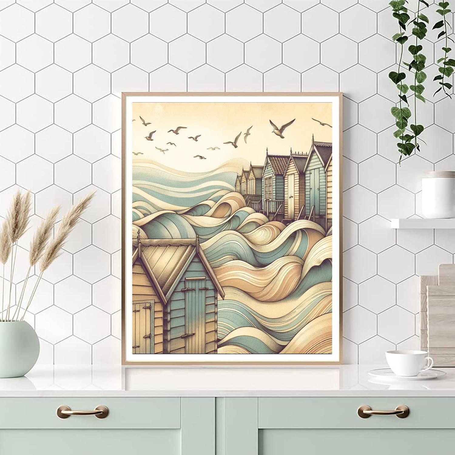 Vintage Seaside Charm Paint By Number