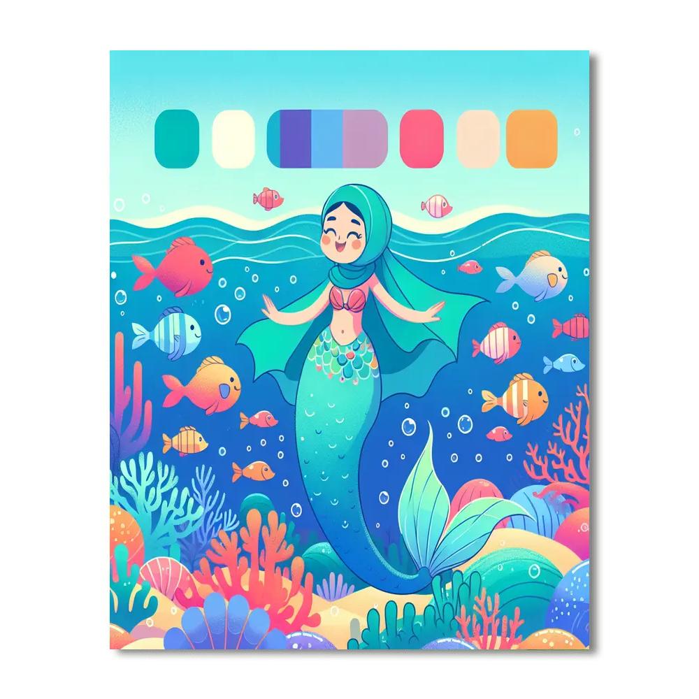 Seaside Mermaid Adventure DIY Paint By Numbers