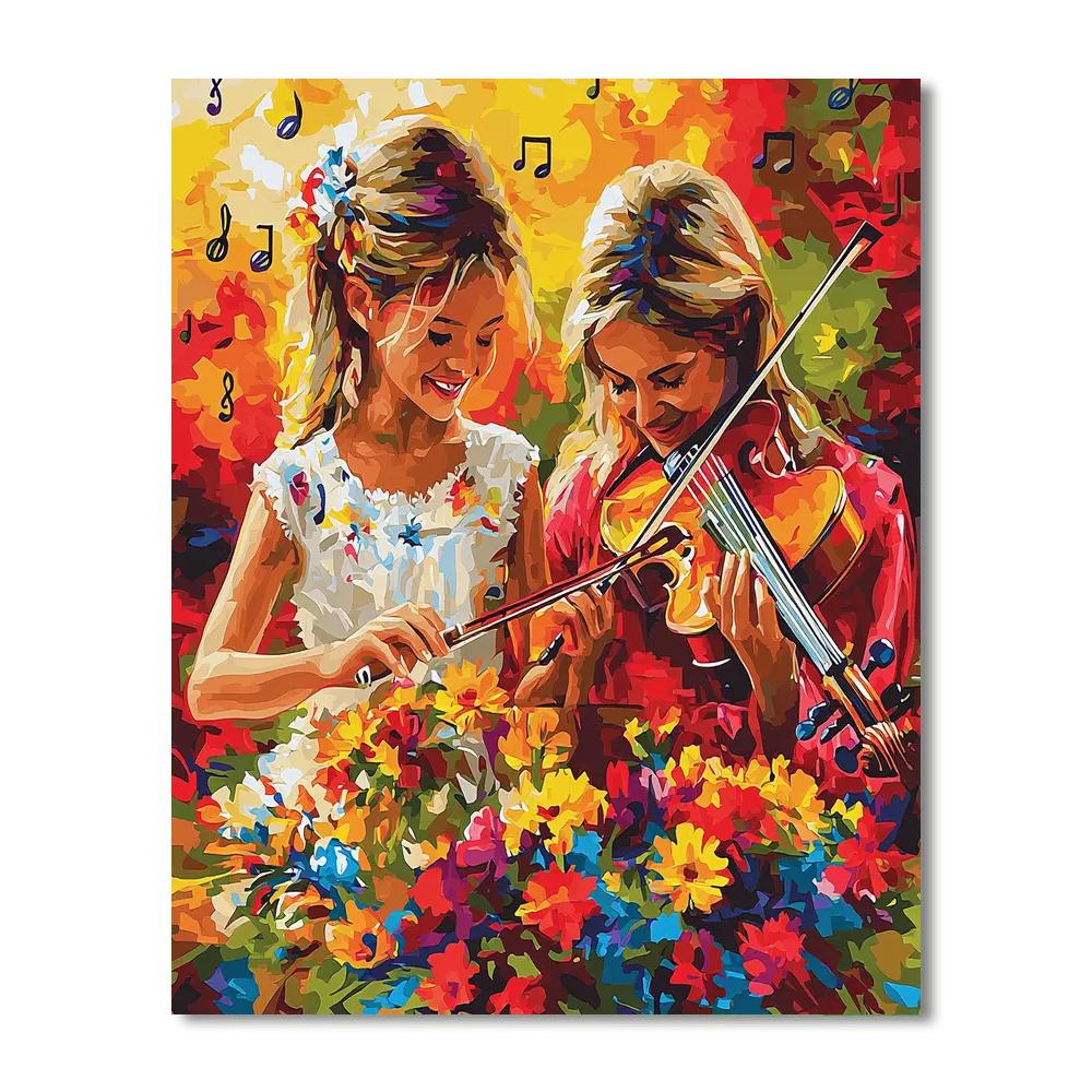 Moms And Daughters In Harmony DIY Paint By Numbers