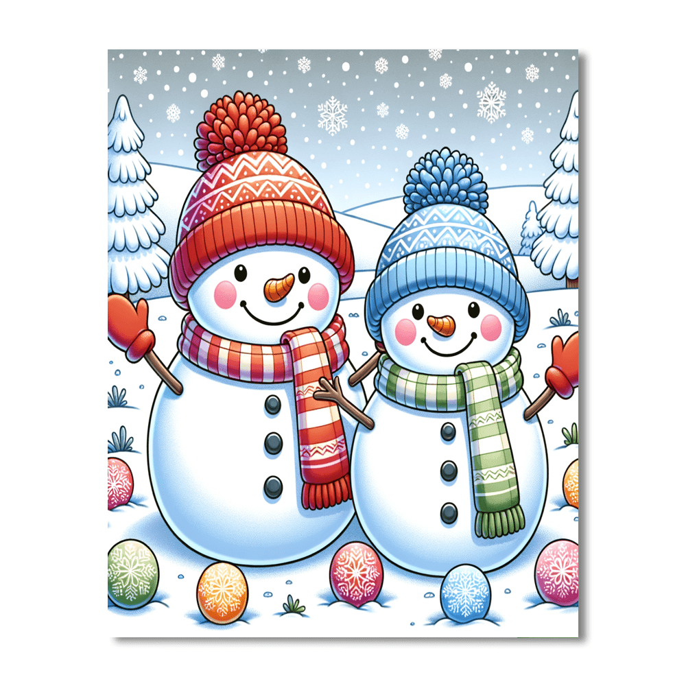 Adventure In A Magical Winter Wonderland Paint By Color