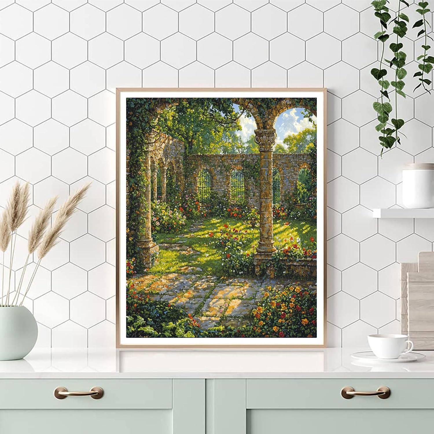 Sandro Botticelli Inspired Medieval Garden Haven  Paint By Numbers