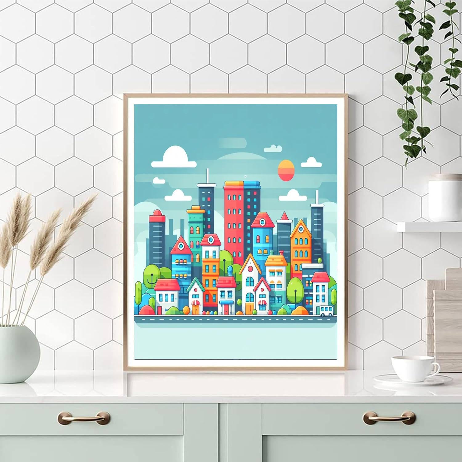 Cityscape Dreamland Numbered Painting Kits