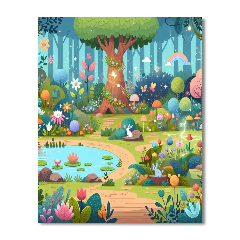 Secret Garden Fantasy Number Painting