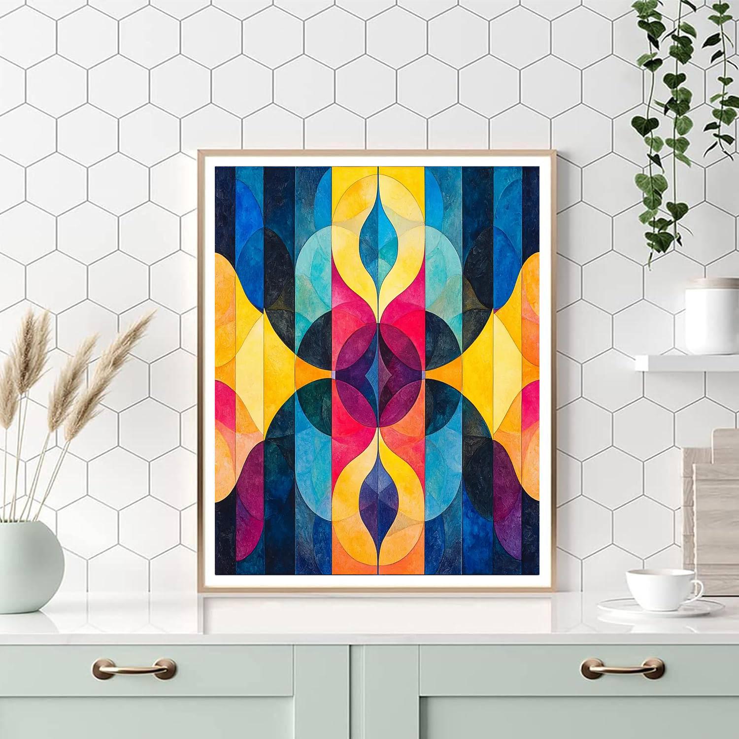 Gustav Klimt Inspired Mystic Kaleidoscope  Paint By Numbers Art