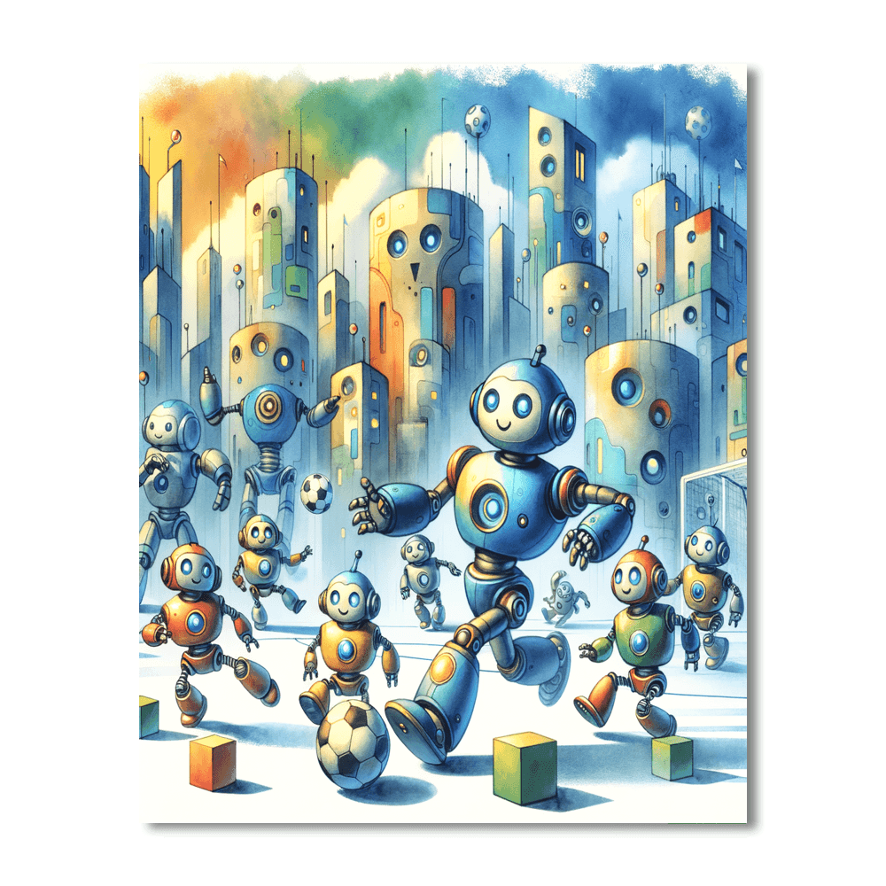 Robot Rebels - DIY Painting By Numbers Kit