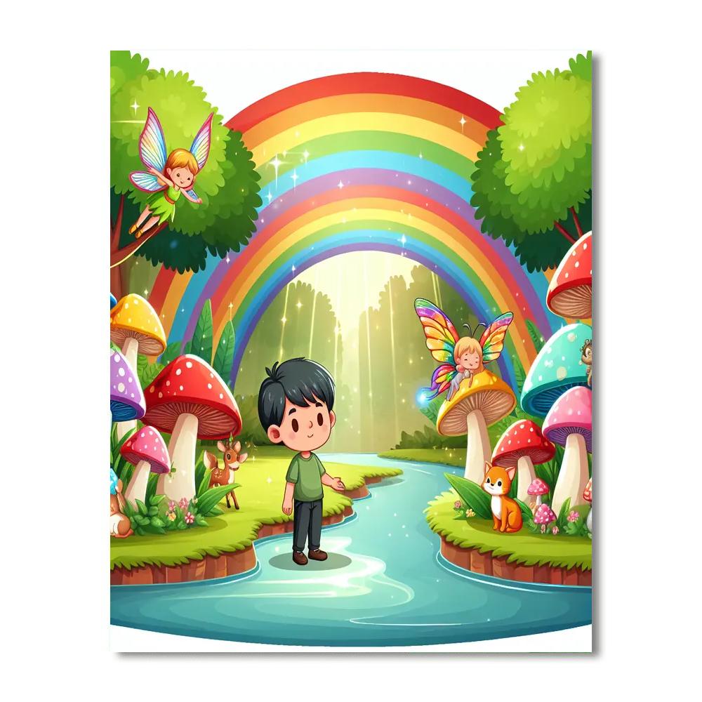 Fairy Tale Woodland Walk Painting Number Kit