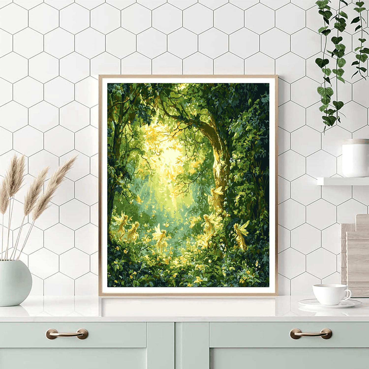 John William Waterhouse Inspired Mythical Forest Whimsy  Paint By Number