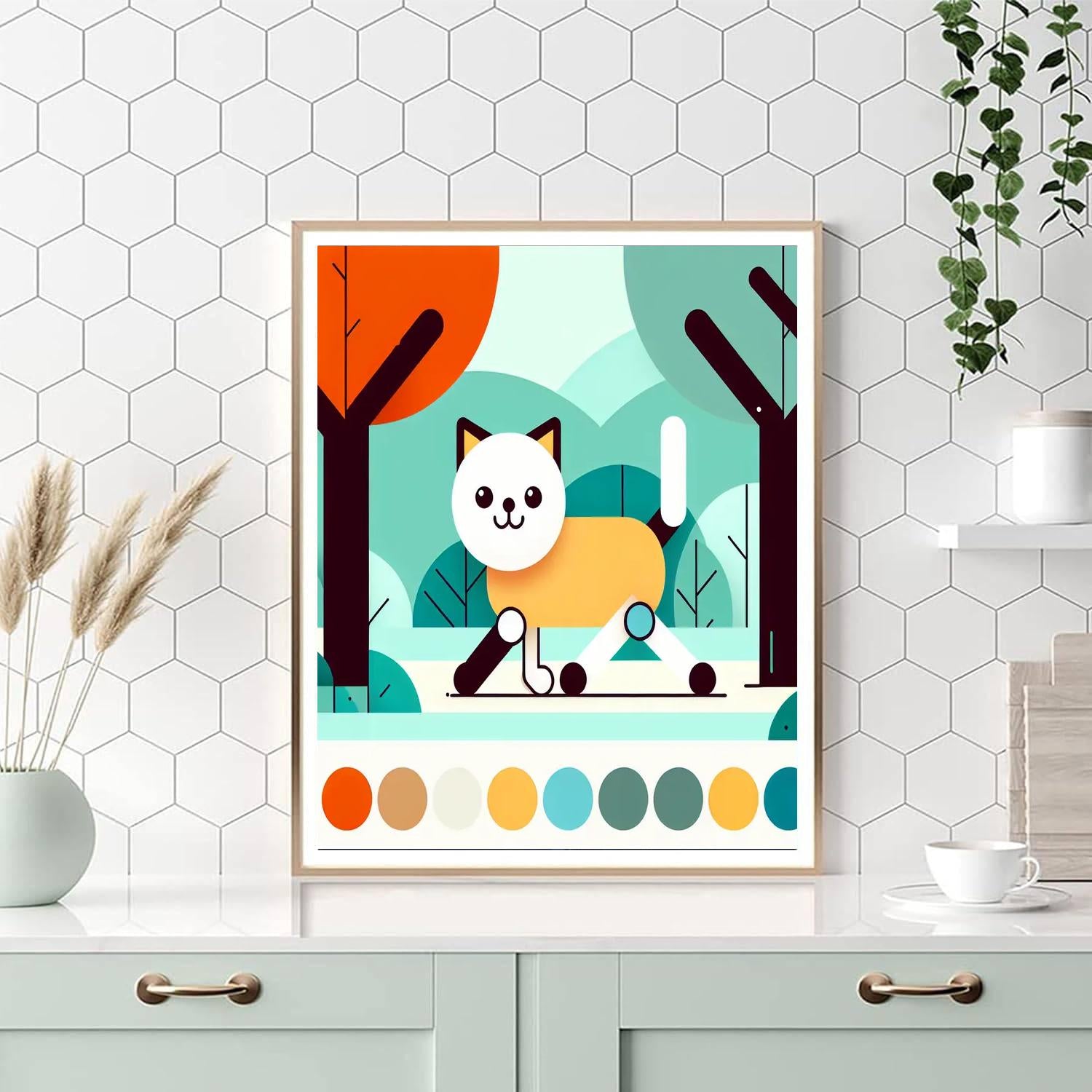 Whiskers' Woodland Walk Painting Number Kit