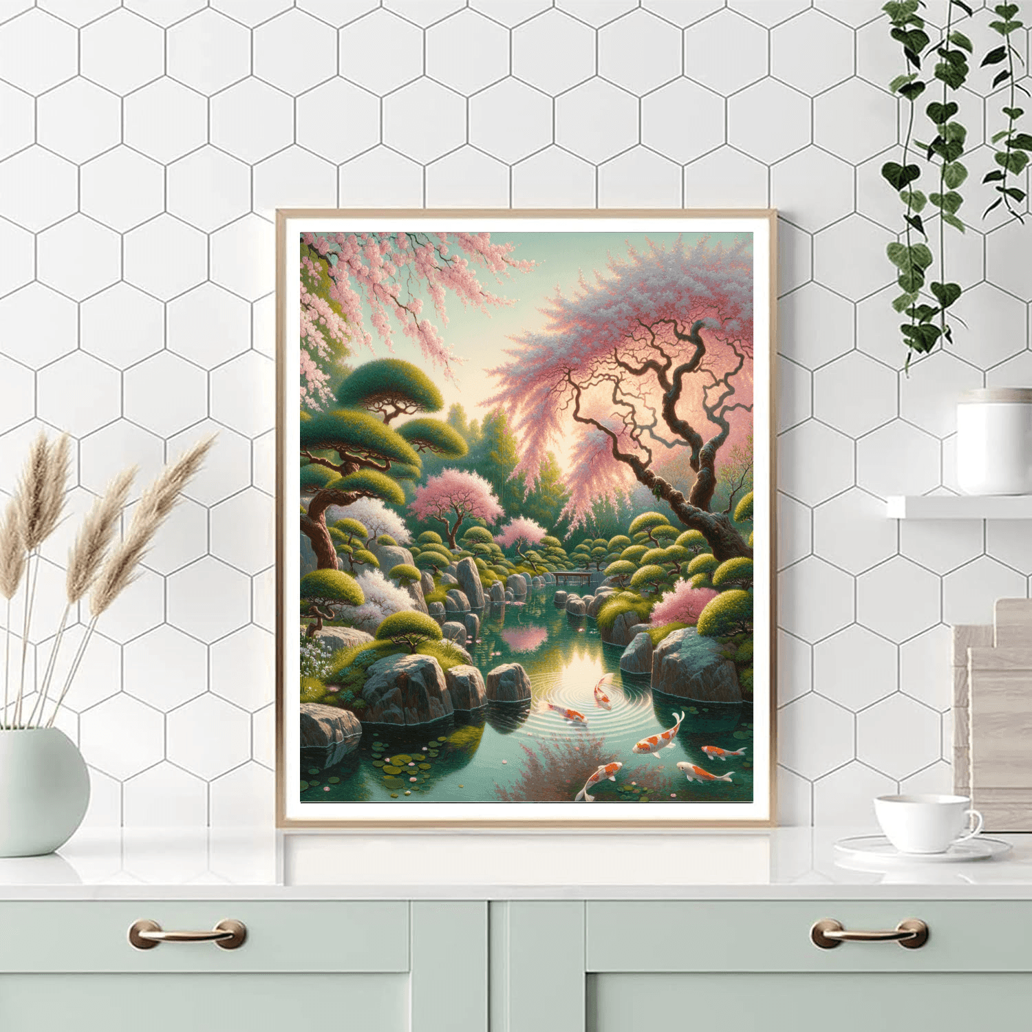 Ancient Japanese Garden Paint By Numbers Art