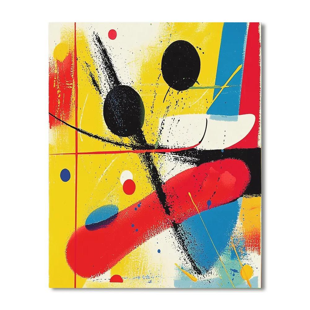 Joan Miró Inspired Colorful Echoes Of Joy  Paint By Number