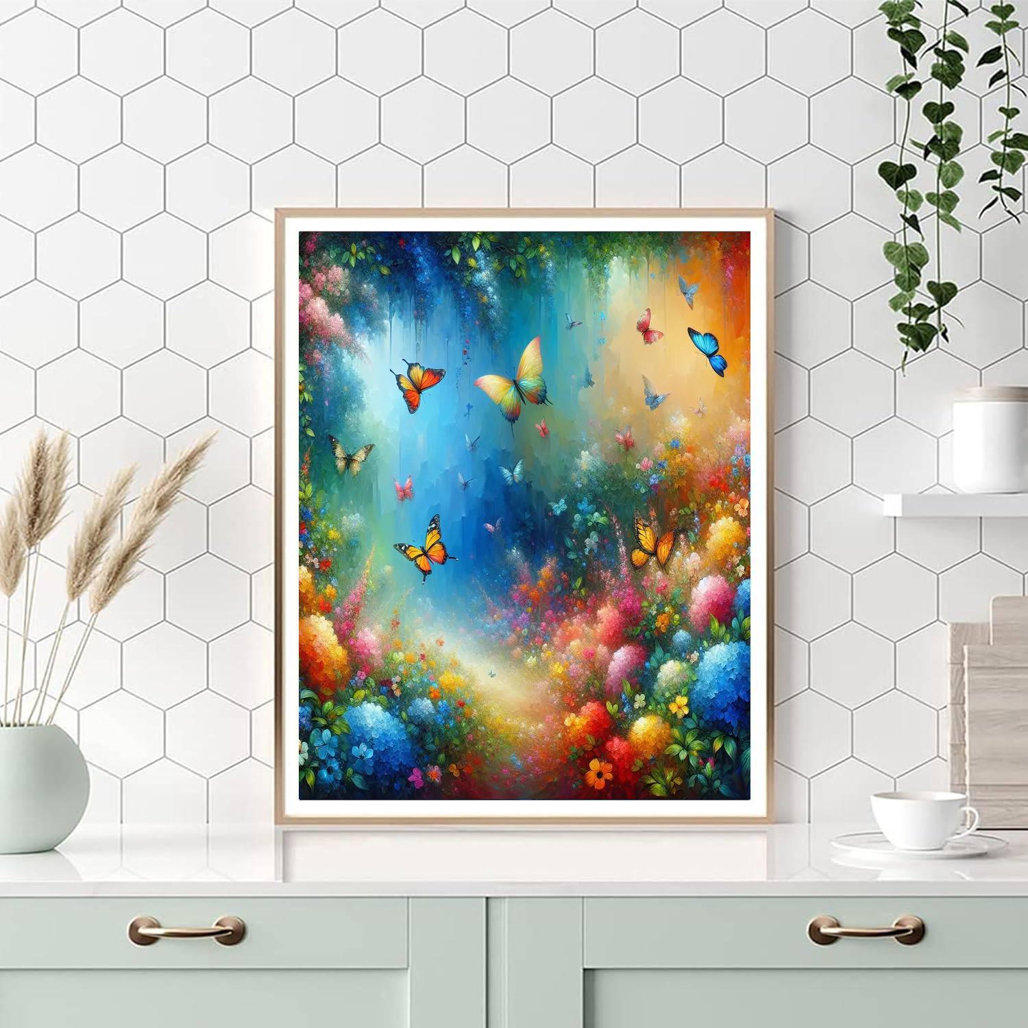 Glorious Butterfly Garden Paint By Color