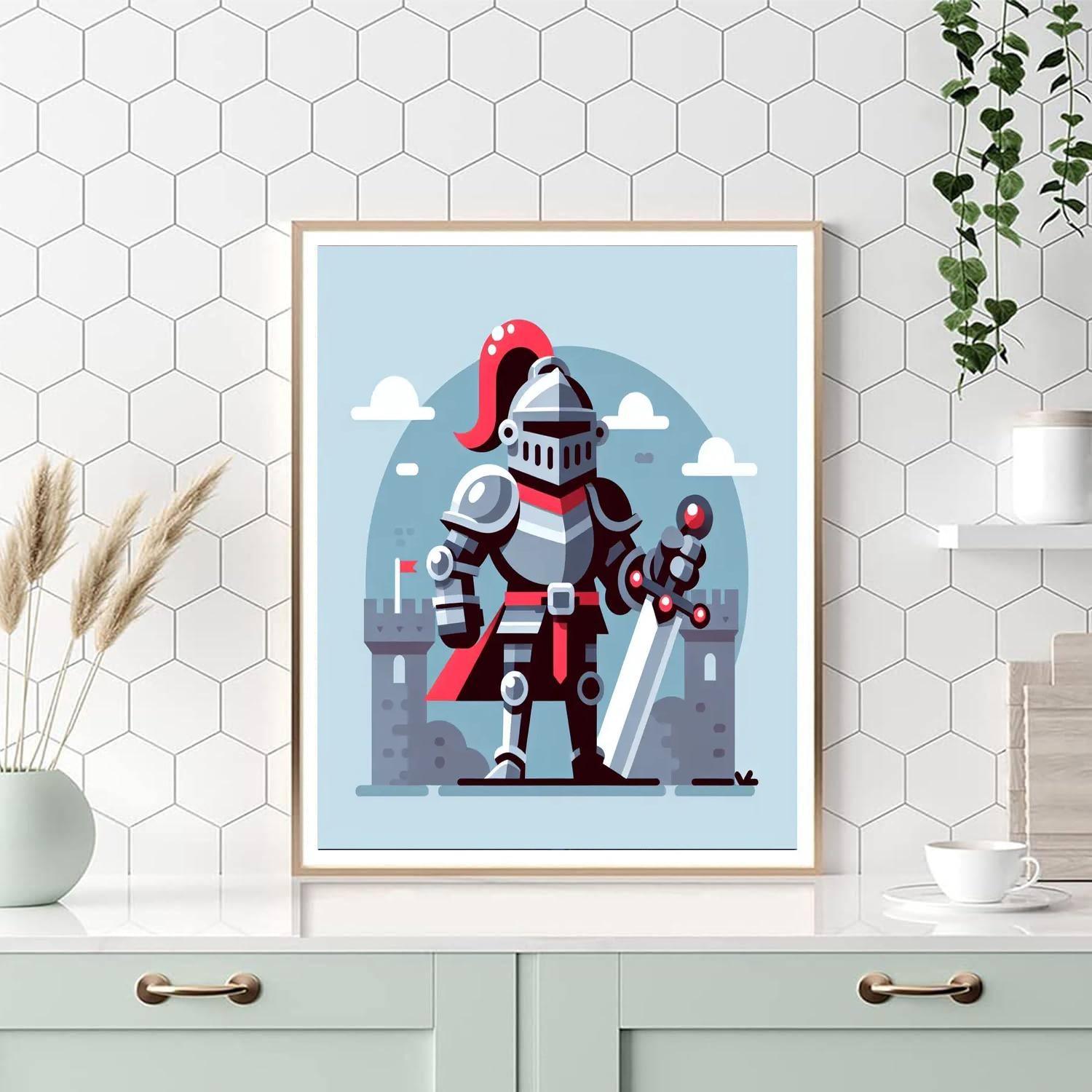 Adventurous Knight Quest DIY Paint By Numbers