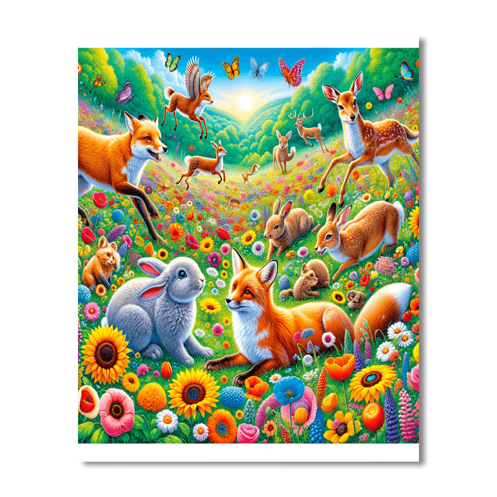 Joyful Frolic Paint By Numbers Kits