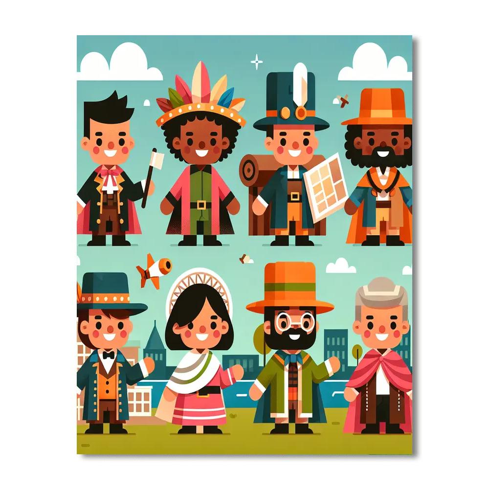 Heroes Of History Paint By Numbers