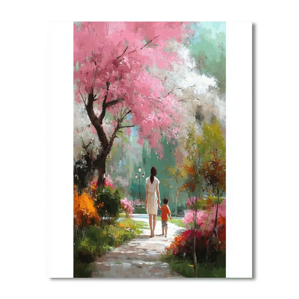 A Walk Through The Blossoms Paint By Numbers Kits