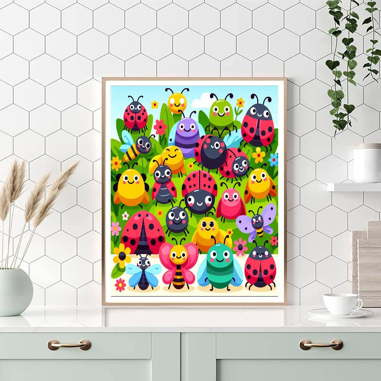 Creepy Crawlers Painting Number Kit