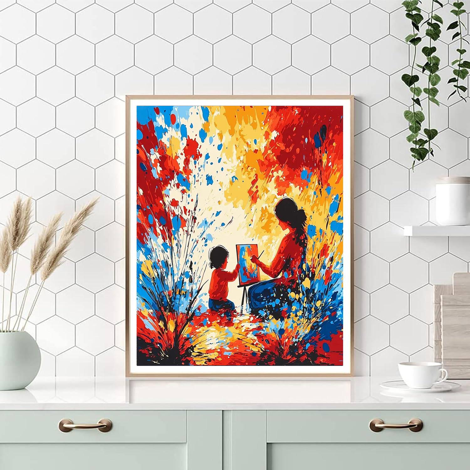 A Canvas Of Love Number Painting