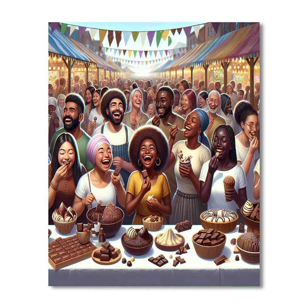 World Chocolate Day - Various Locations DIY Paint By Numbers