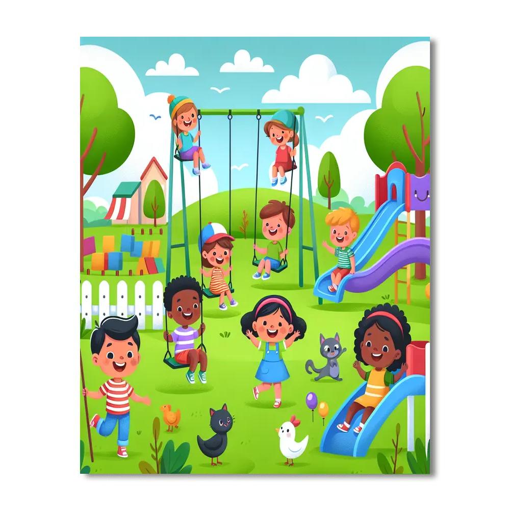 Friendship In The Park Paint By Numbers Kits