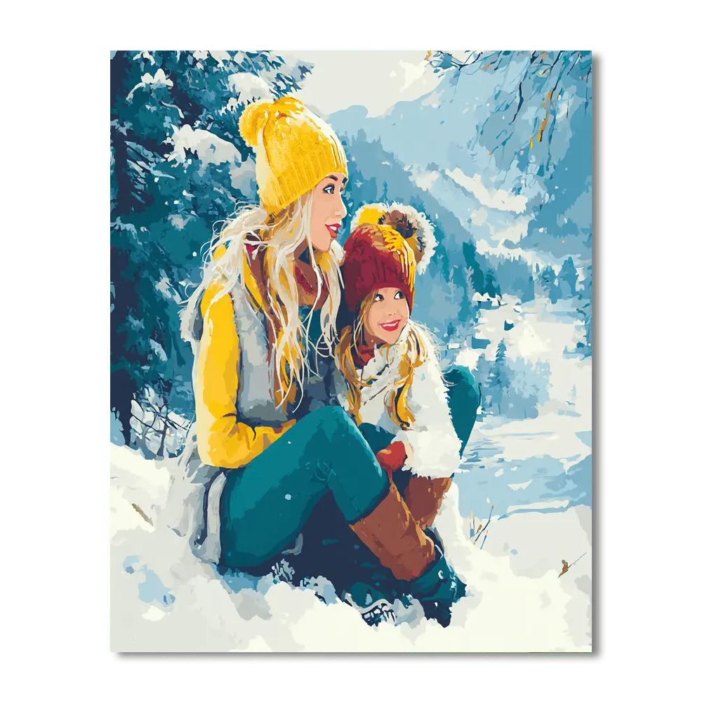 Winter Playtime Paint By Number