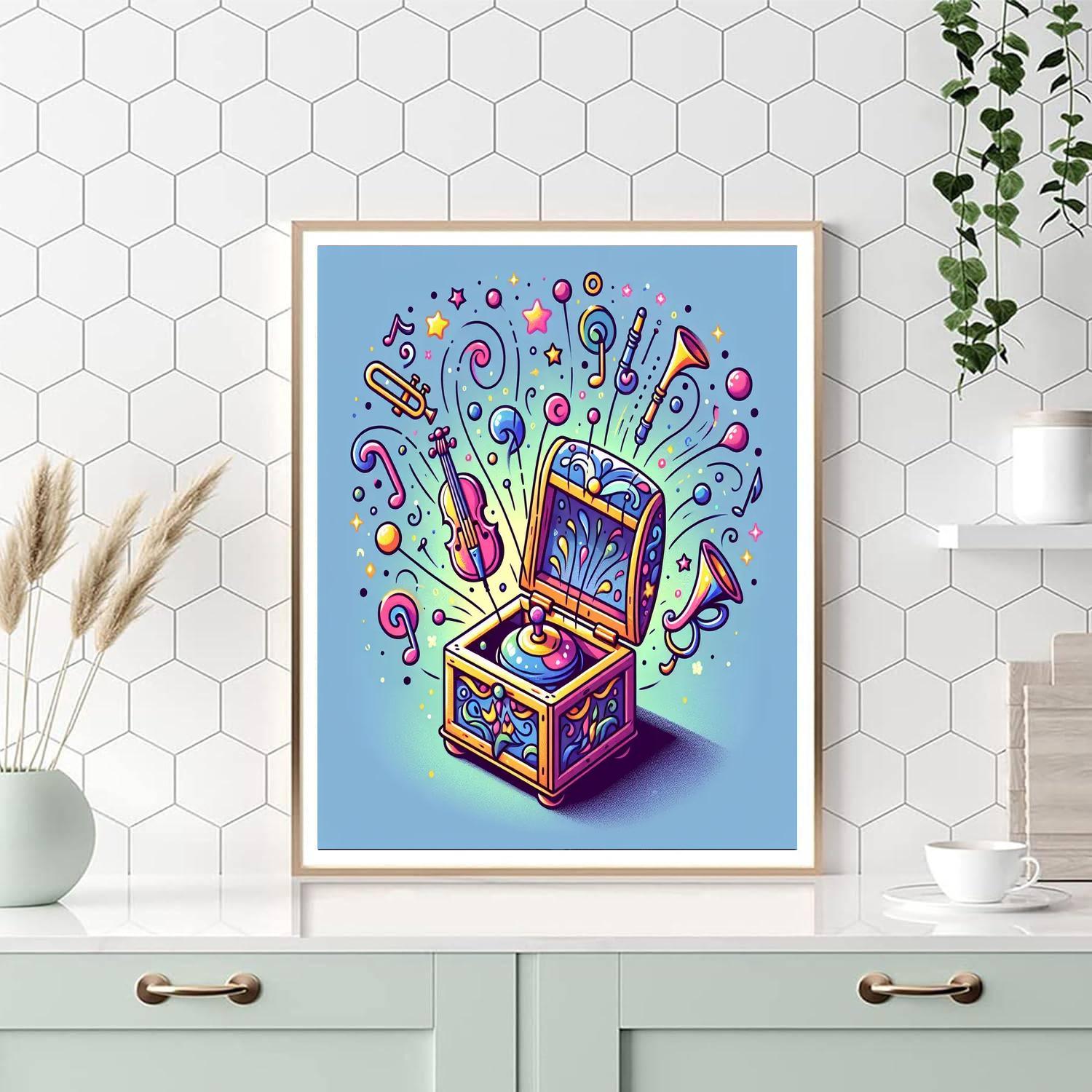 Magical Music Box Number Painting