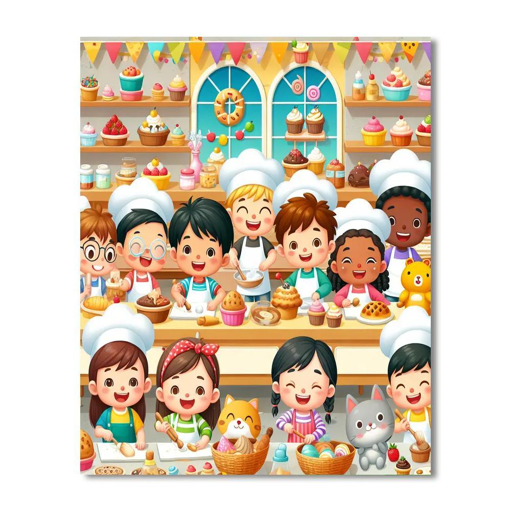 Magical Bakery Paint By Numbers Art