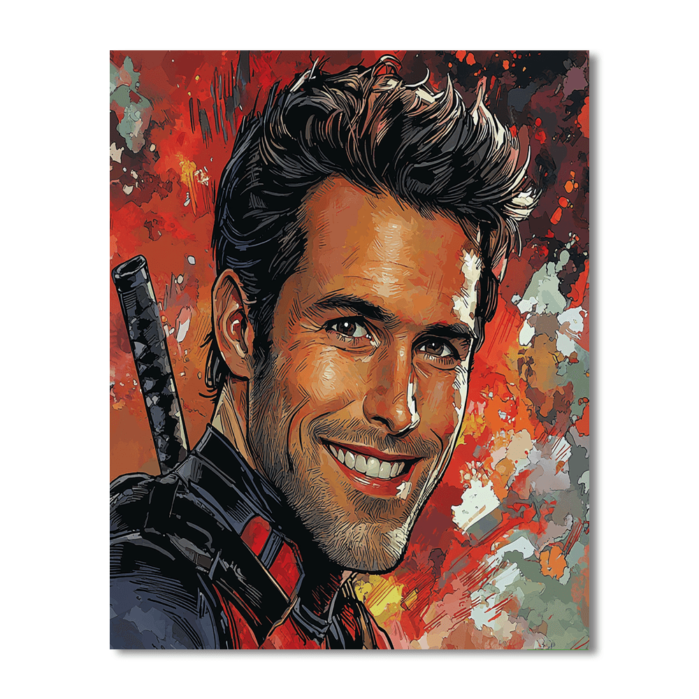 Ryan Reynolds: The Merc With A Witty Spirit Paint By Numbers