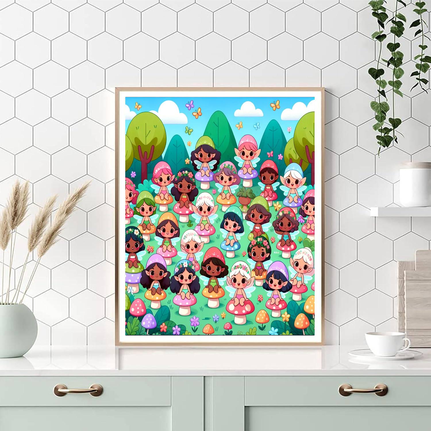 Forest Fairy's Gathering Numbered Painting Kits