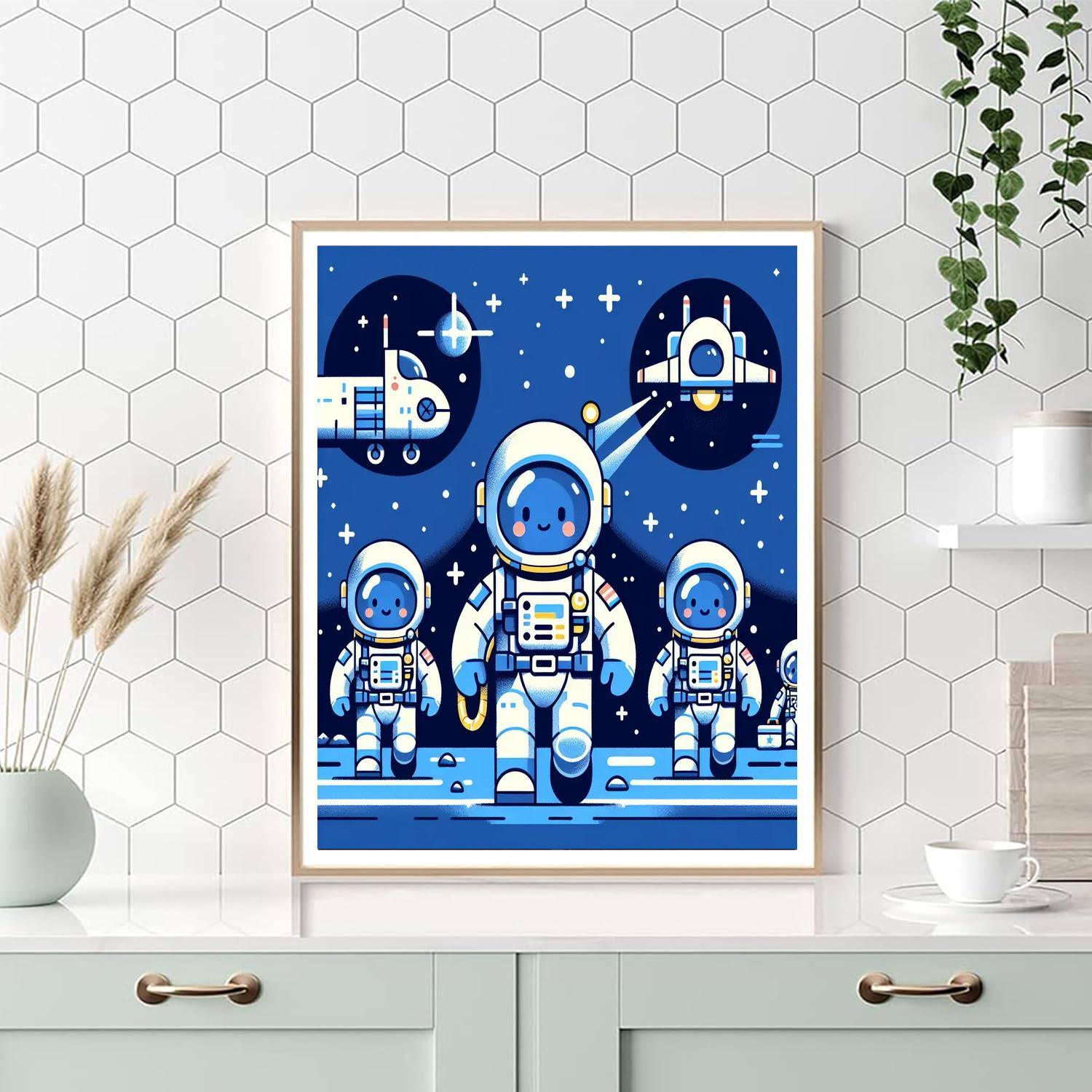 Space Adventure Rescue Paint By Color
