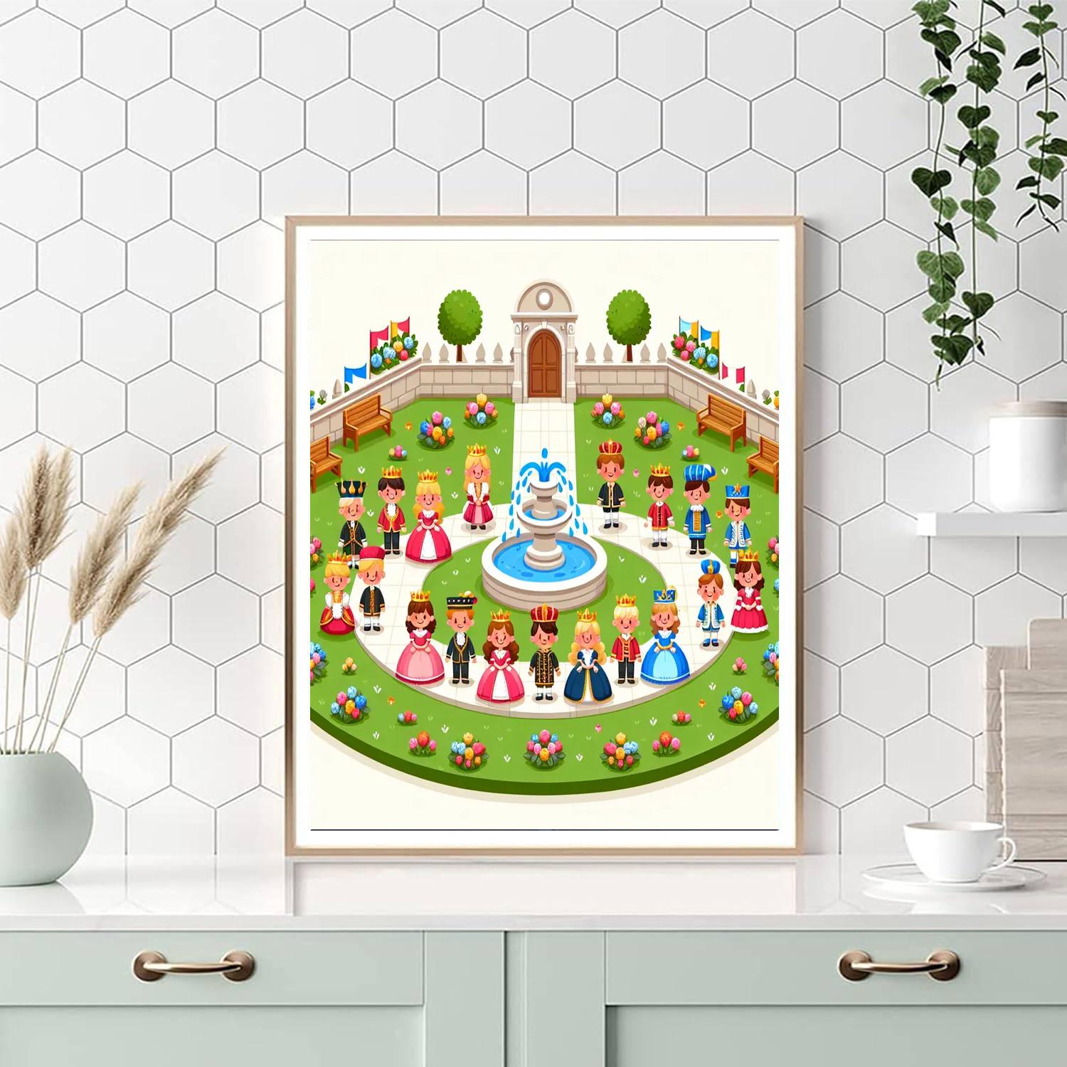 Royal Garden Festival Painting Number Kit