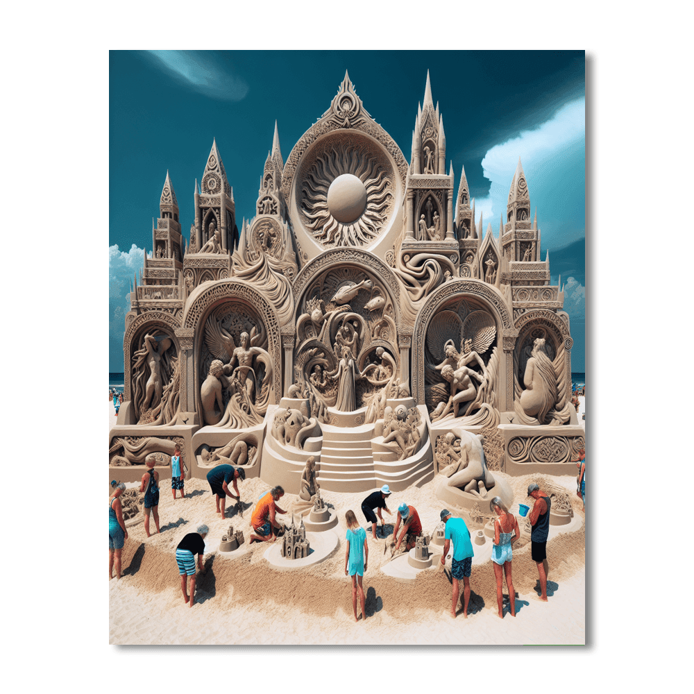 Sandfest - Australia Number Painting