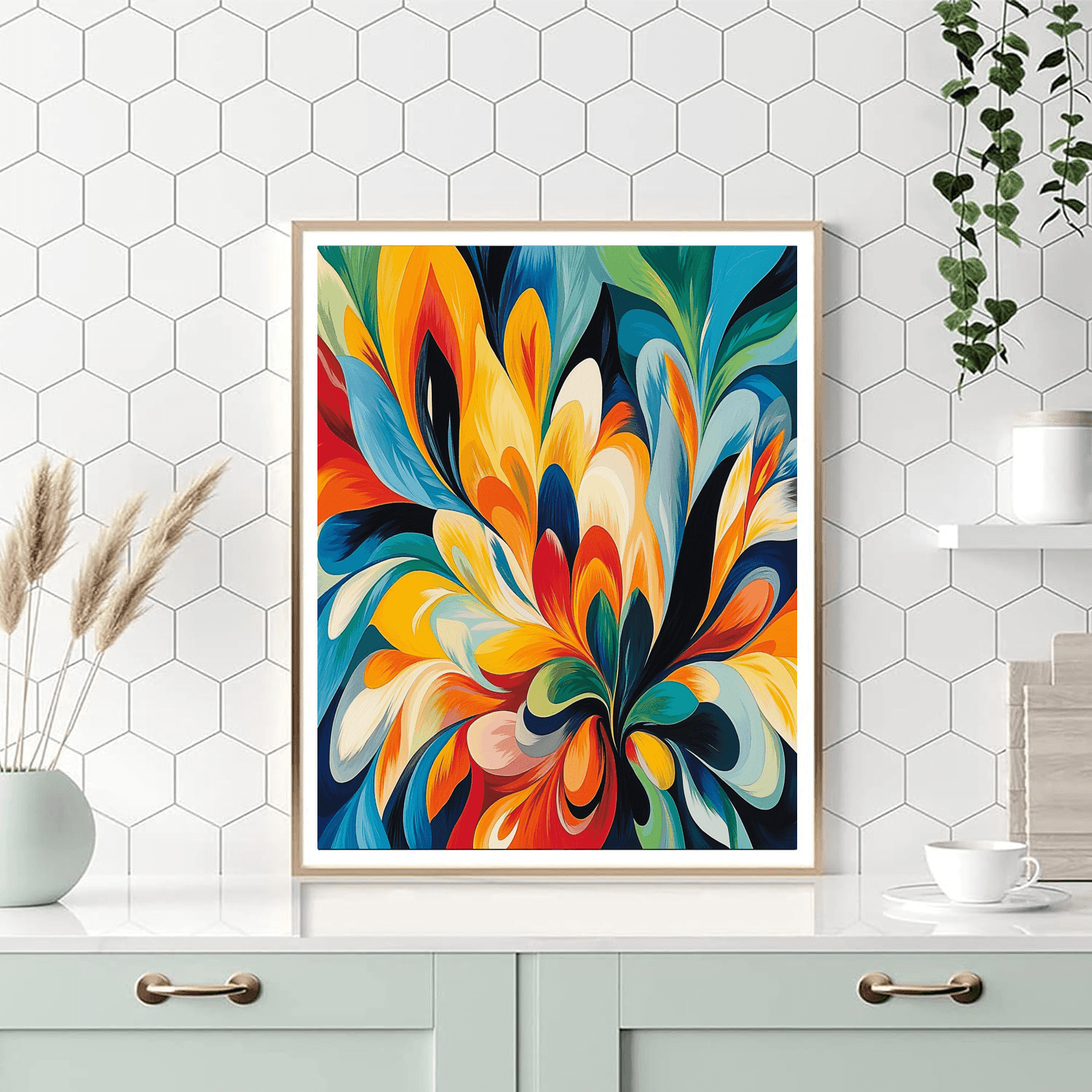 Georgia O'Keeffe Inspired Kaleidoscope Animal Patterns  Paint By Number