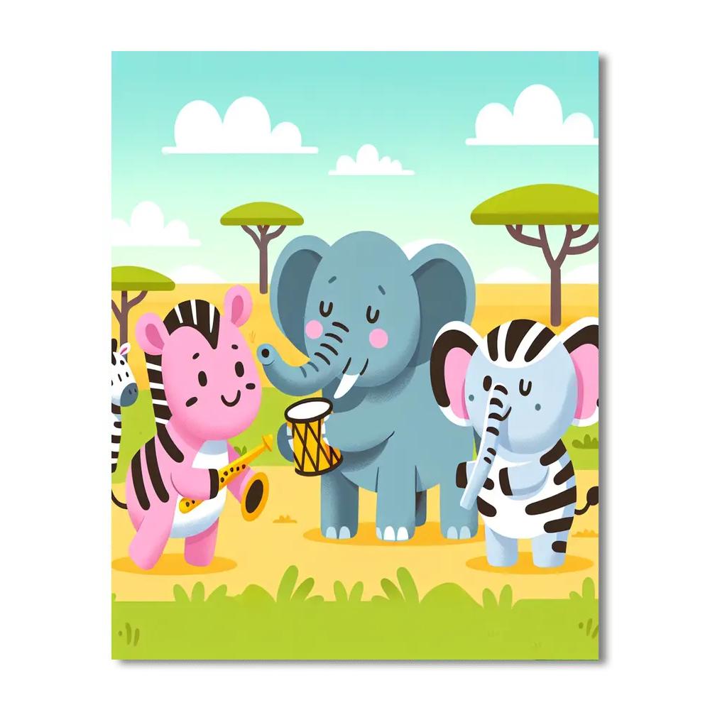 Serenade In The Serengeti Numbered Painting Kits