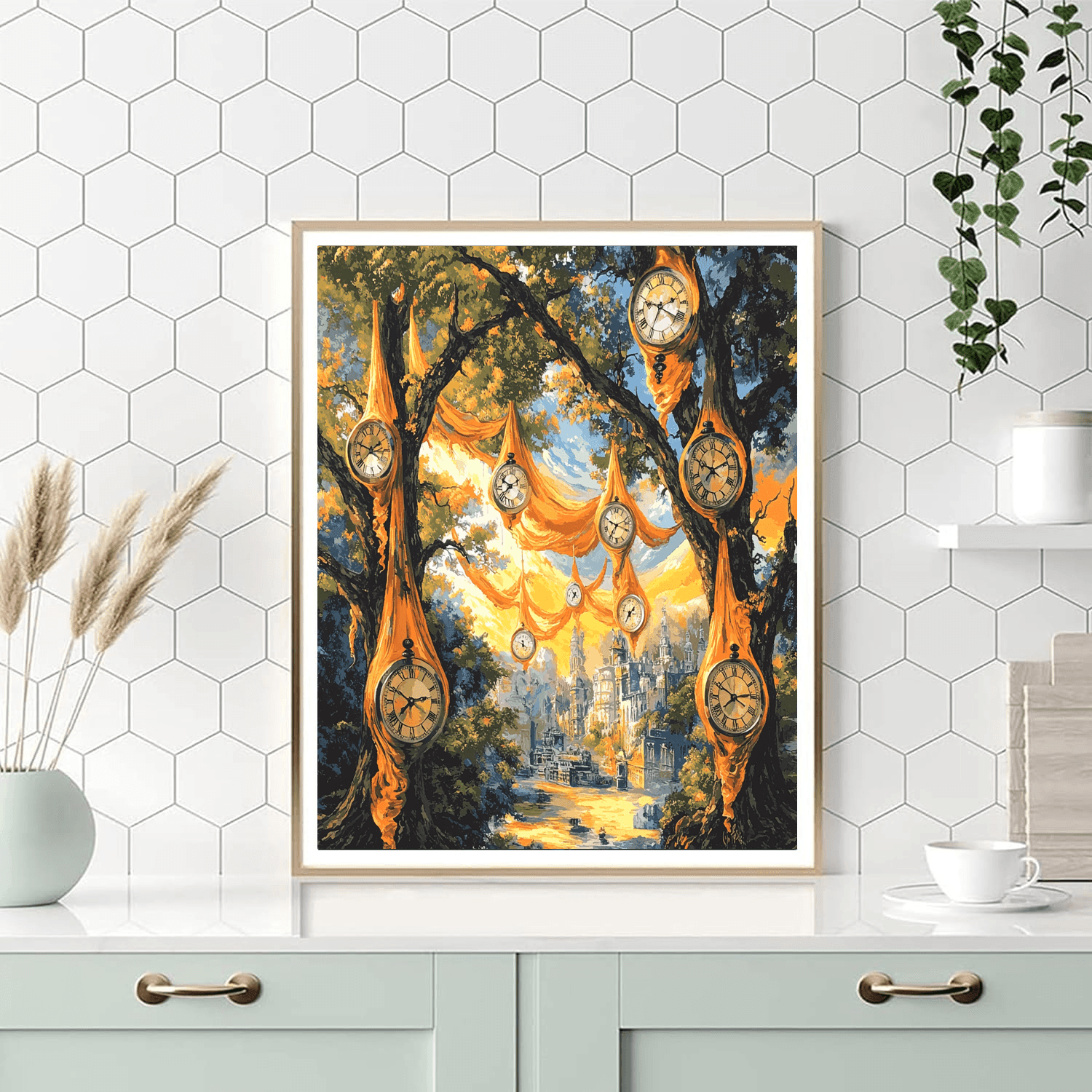 Salvador Dalí Inspired Timeless Timepieces  Numbered Painting Kits