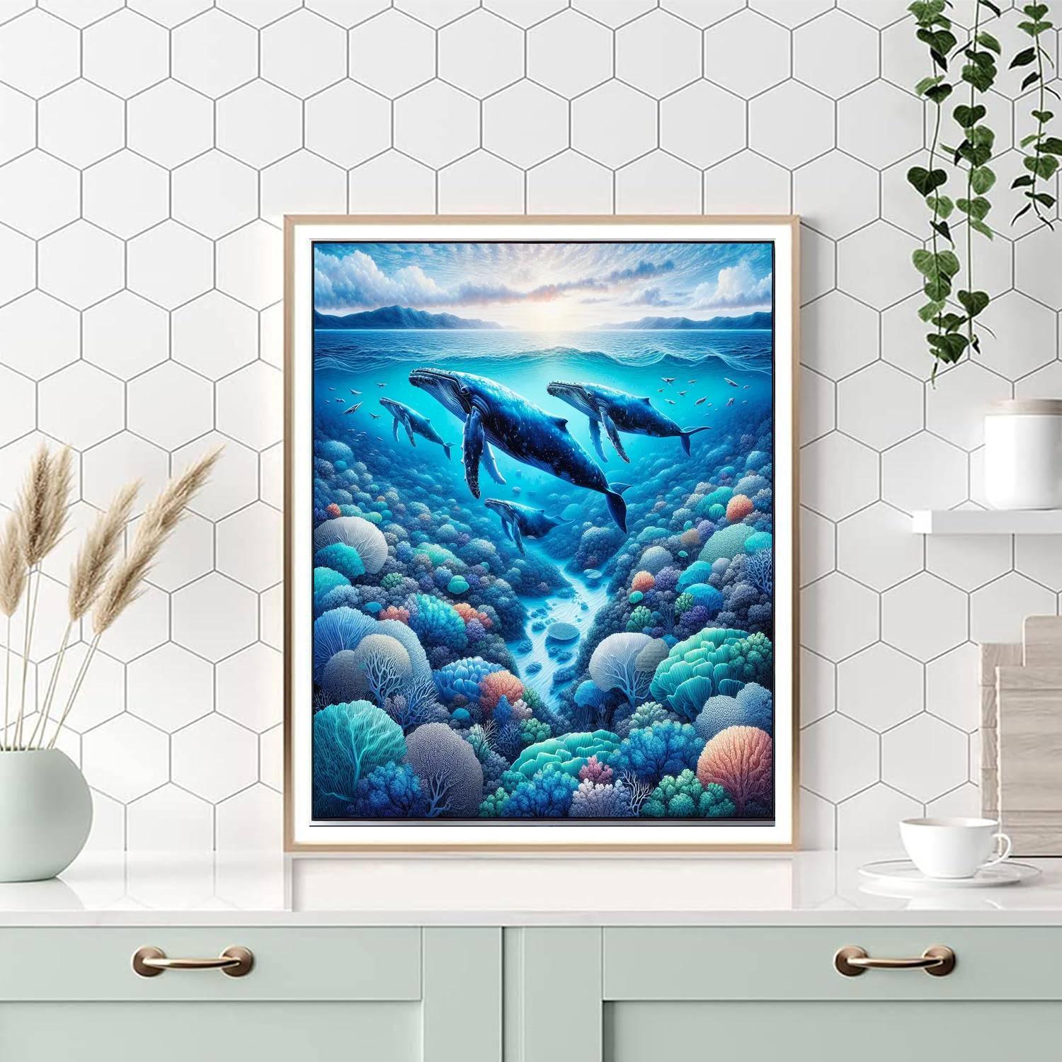 Majestic Whale Journey Paint By Number