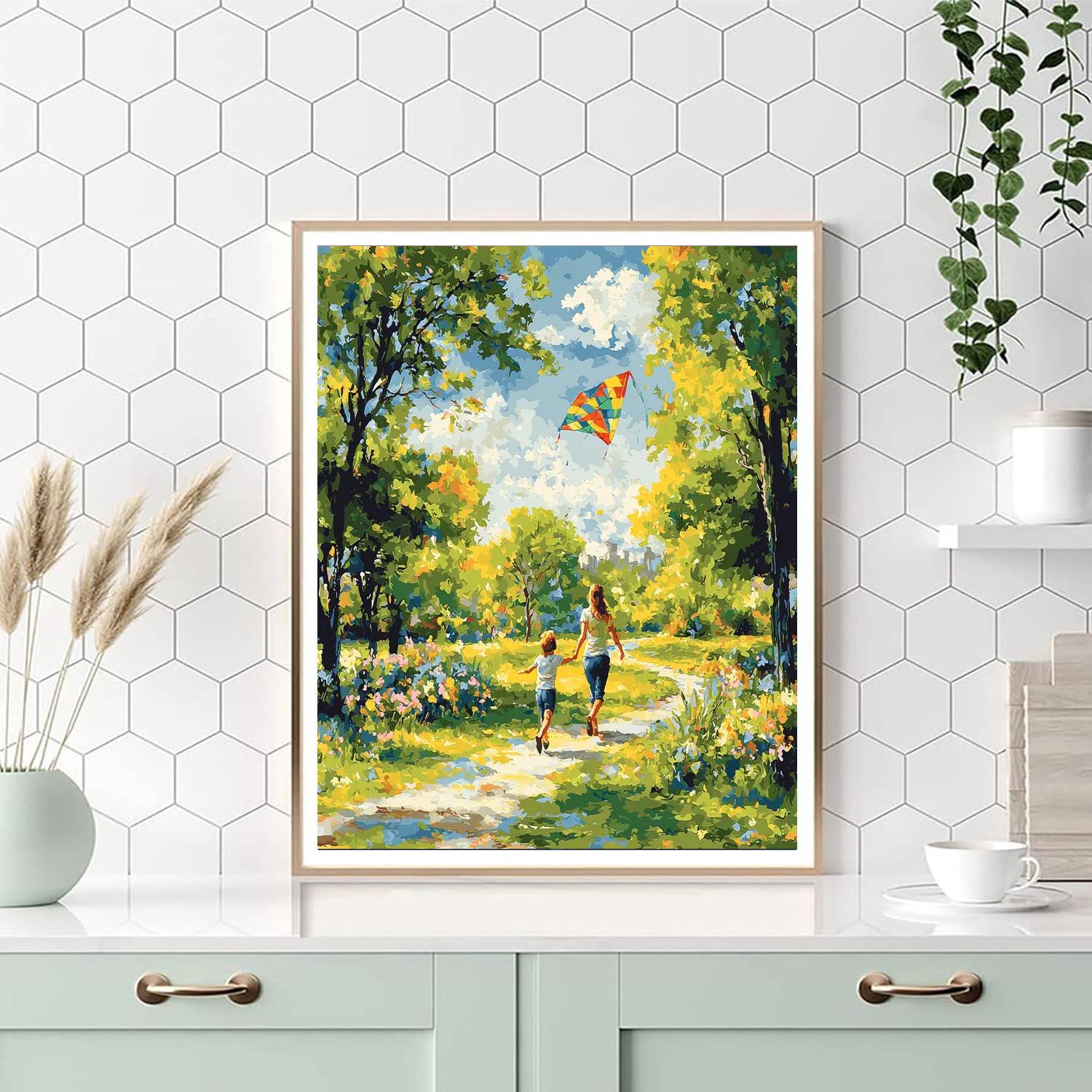 Joyful Moments In The Park Paint By Numbers Kits