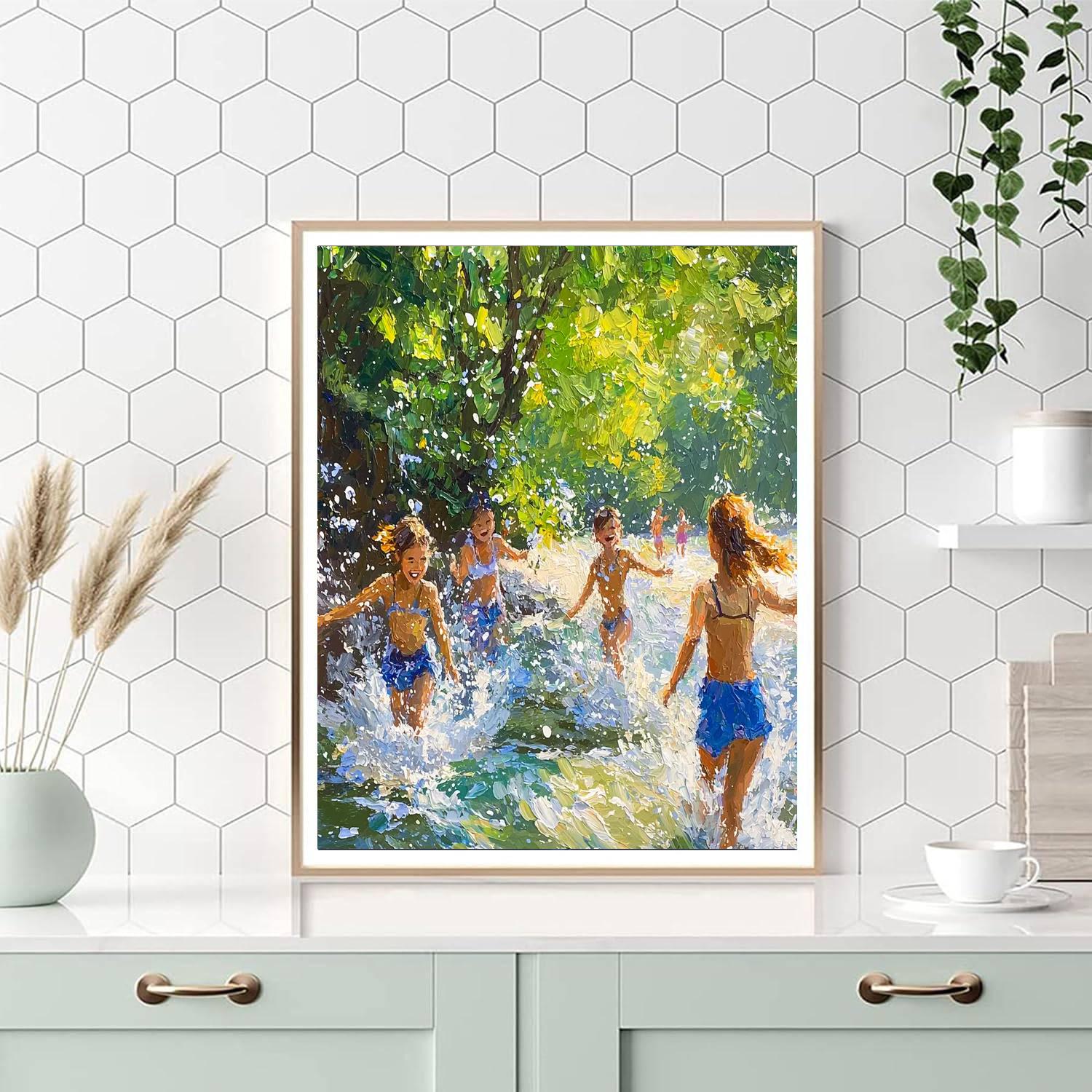 Fountain Of Joy Number Painting