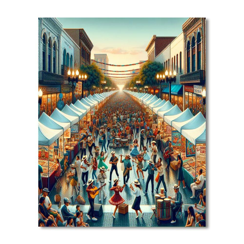 Bourbon Street Fest Painting Number Kit