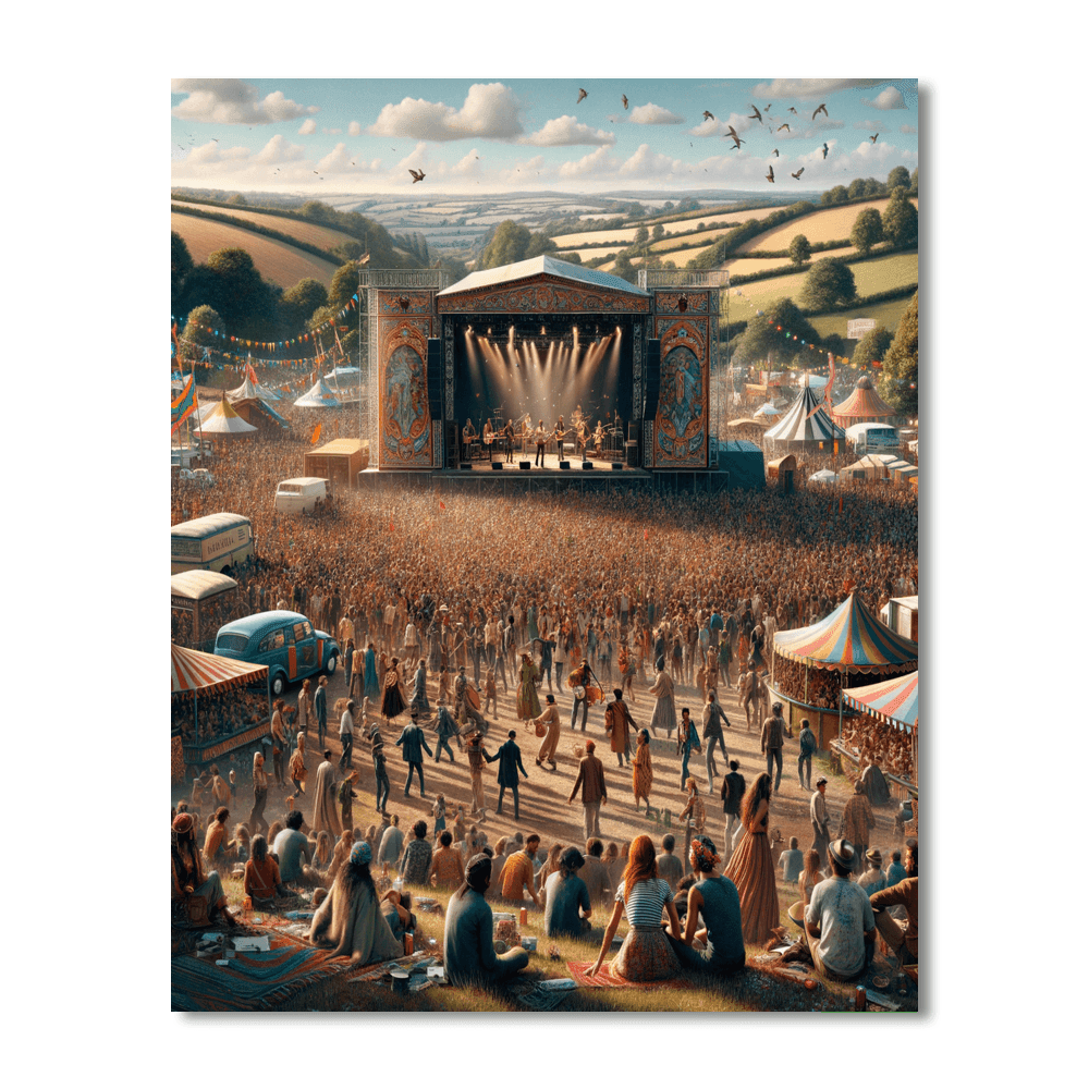 Glastonbury Festival - Somerset Paint By Color