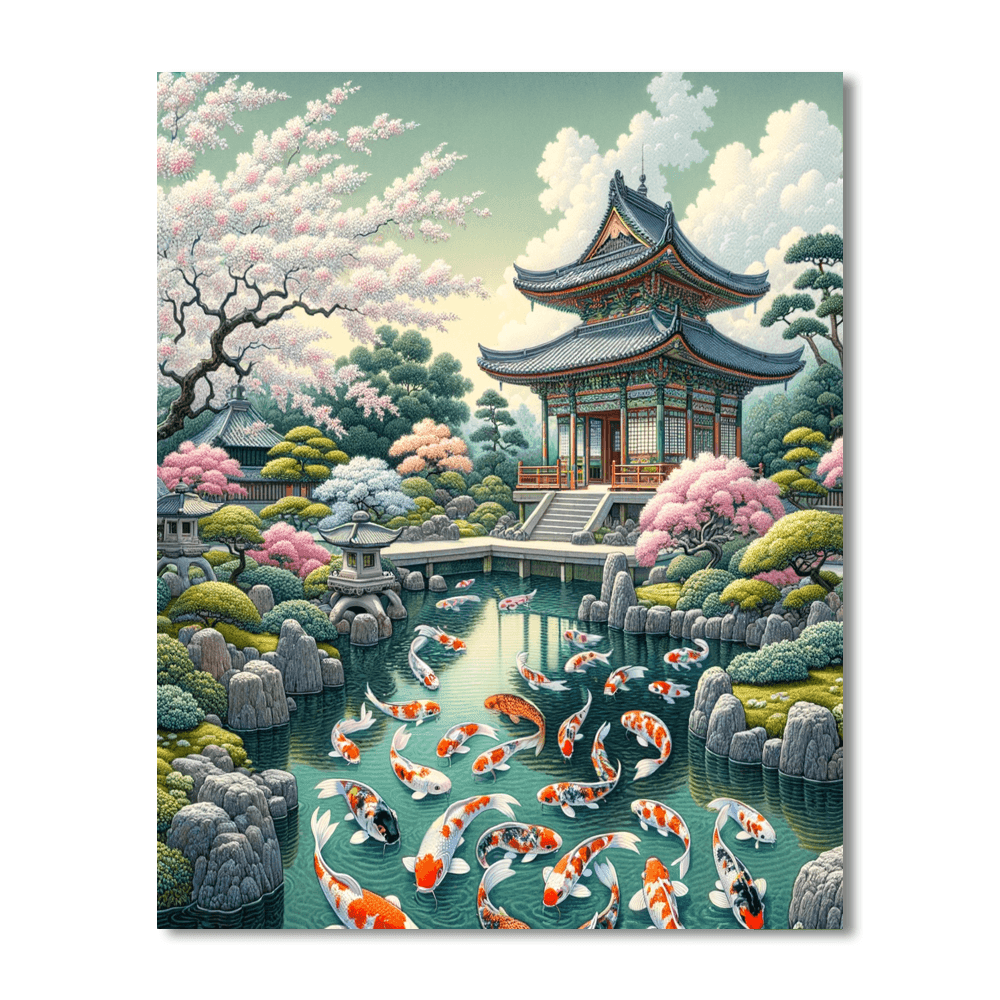 Eastern Tranquility DIY Paint By Numbers