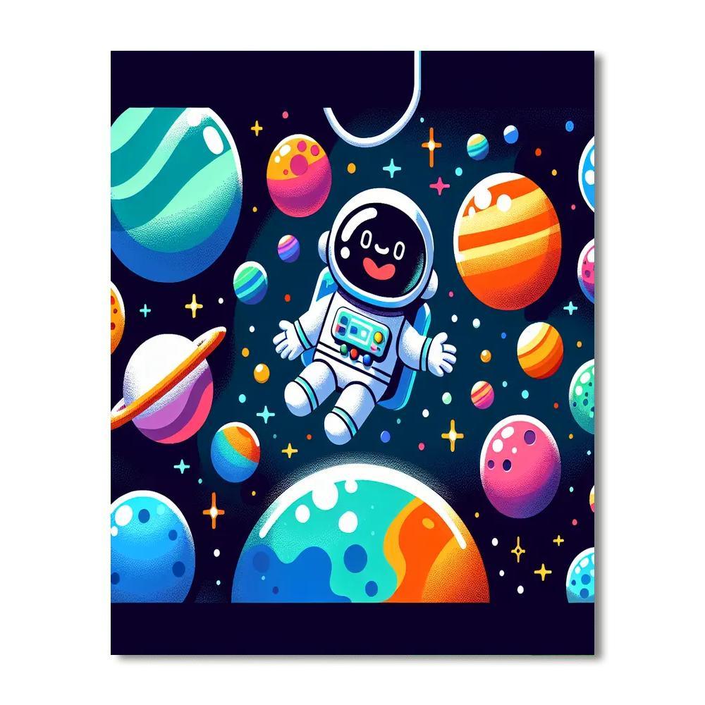 Curious Cosmos Paint By Numbers