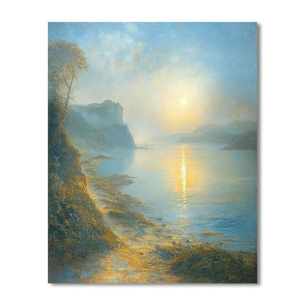 J.M.W. Turner Inspired Turner's Ethereal Coastline  DIY Paint By Numbers