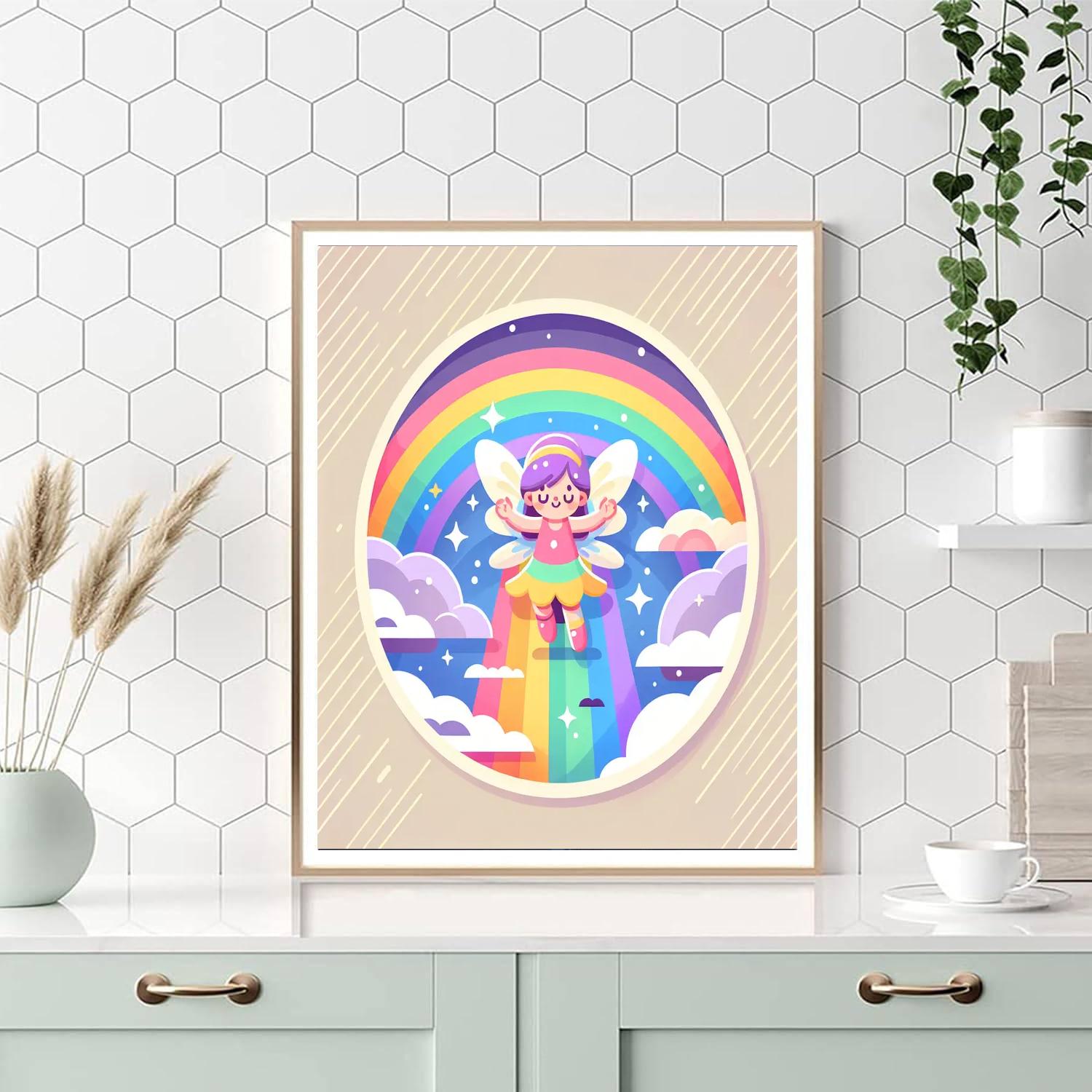 Rainbow Fairy Adventure DIY Paint By Numbers