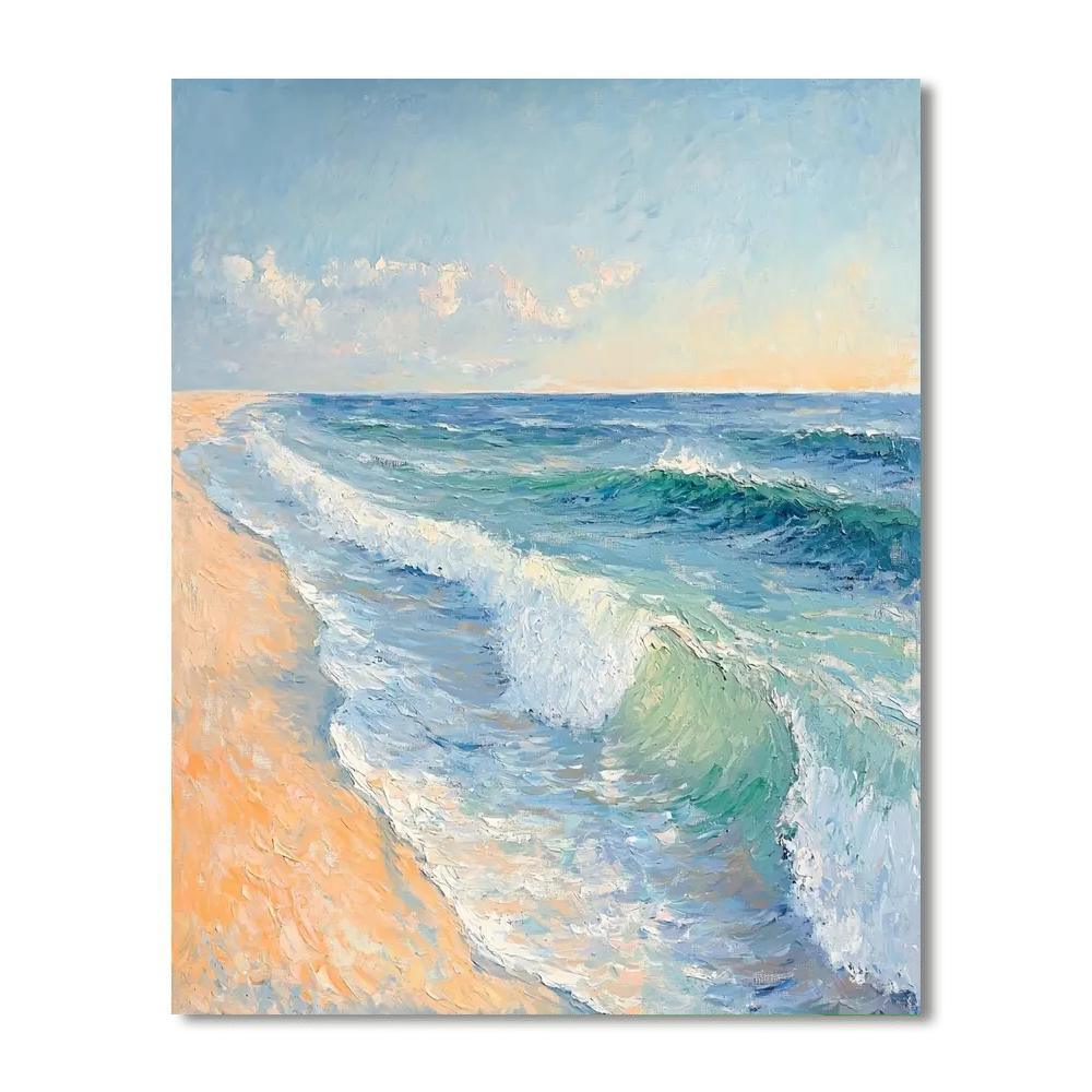 Claude Monet Inspired Serenity By The Sea  Paint By Numbers Kits