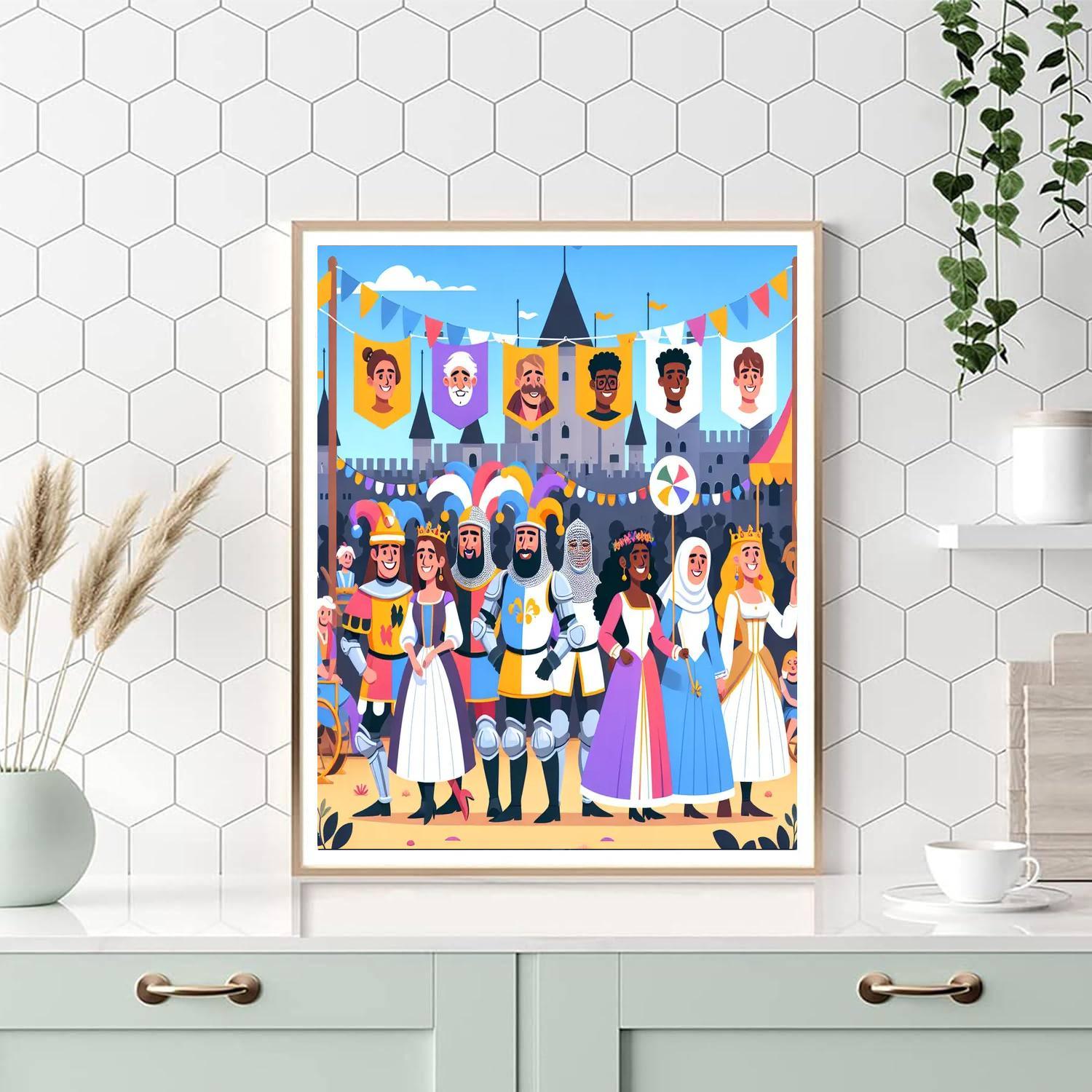 Medieval Festival Day Paint By Numbers